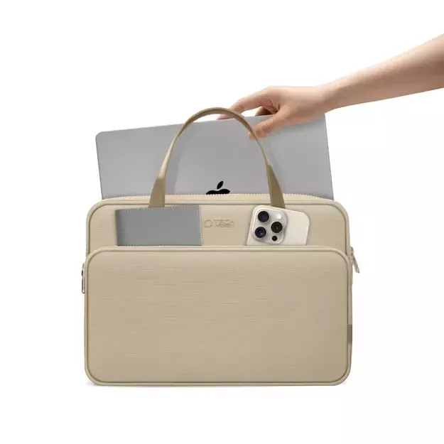 Tech-Protect Carrying Bag for 13-14&quot  Laptop - Beige 4