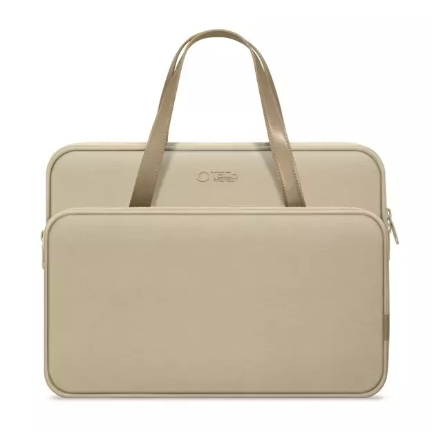 Tech-Protect Carrying Bag for 13-14&quot  Laptop - Beige