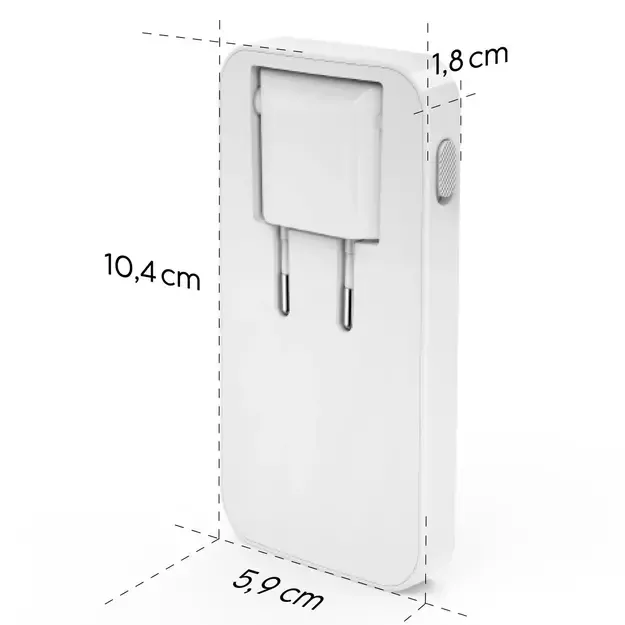 Hama GaN Charger 65W 2x USB-C 1x USB-A Foldable - White 9