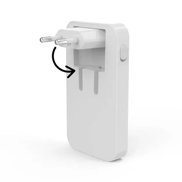 Hama GaN Charger 65W 2x USB-C 1x USB-A Foldable - White 4