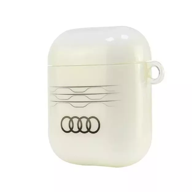 Audi IML Geometric Pattern Case for AirPods 1 / 2 - White 7