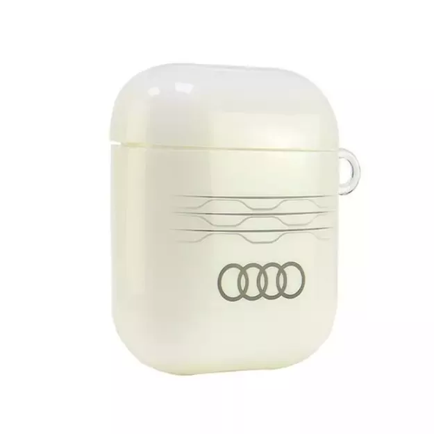 Audi IML Geometric Pattern Case for AirPods 1 / 2 - White 8