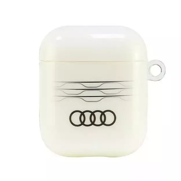 Audi IML Geometric Pattern Case for AirPods 1 / 2 - White