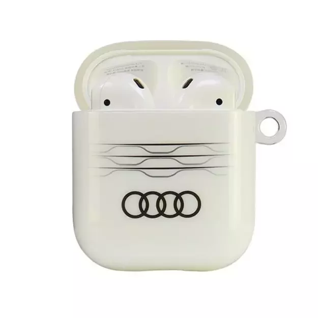 Audi IML Geometric Pattern Case for AirPods 1 / 2 - White 6