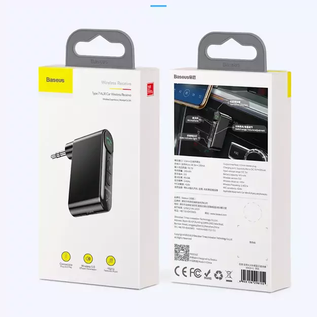 Baseus BSBA-02 (Overseas Edition) Bluetooth AUX transmitter - black 15