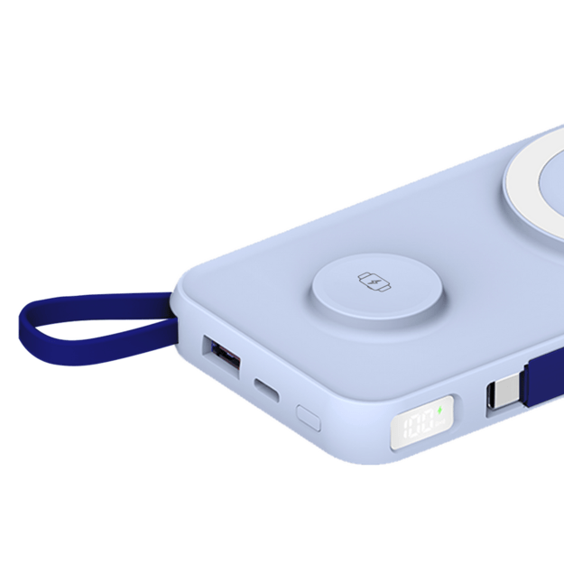 Powerbank 3mk PastelUp 10,000mAh 22.5W USB 1A1C - blue 2