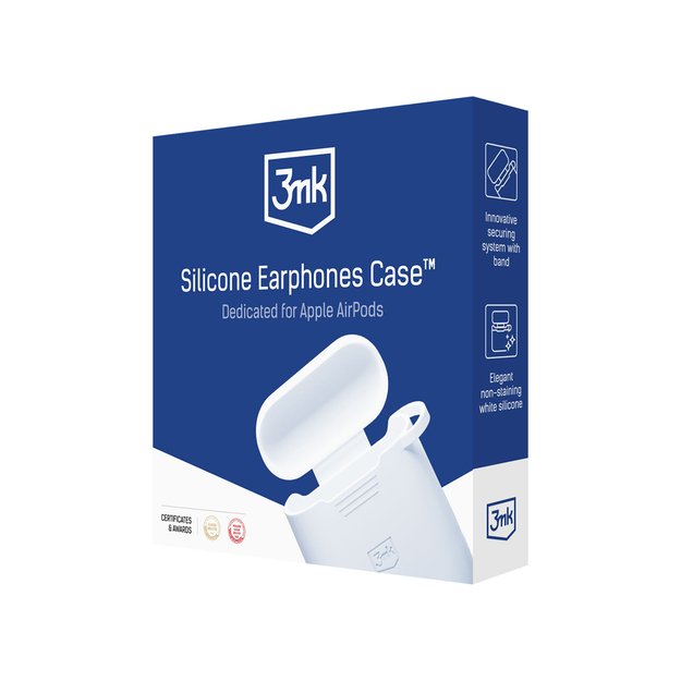 3mk Silicone AirPods Case for AirPods Pro 3 - White 5