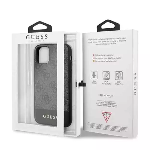 Guess 4G Stripe Collection case for iPhone 11 6.1&quot  / Xr - gray 6