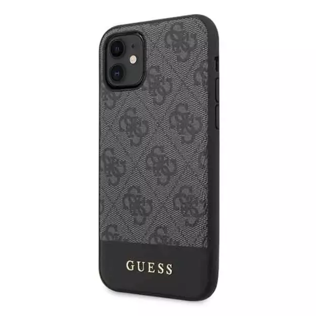 Guess 4G Stripe Collection case for iPhone 11 6.1&quot  / Xr - gray 1