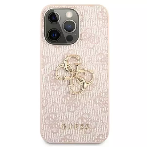 Guess 4G Big Metal Logo Case for iPhone 13 Pro / 13 6.1&quot  - Pink 9