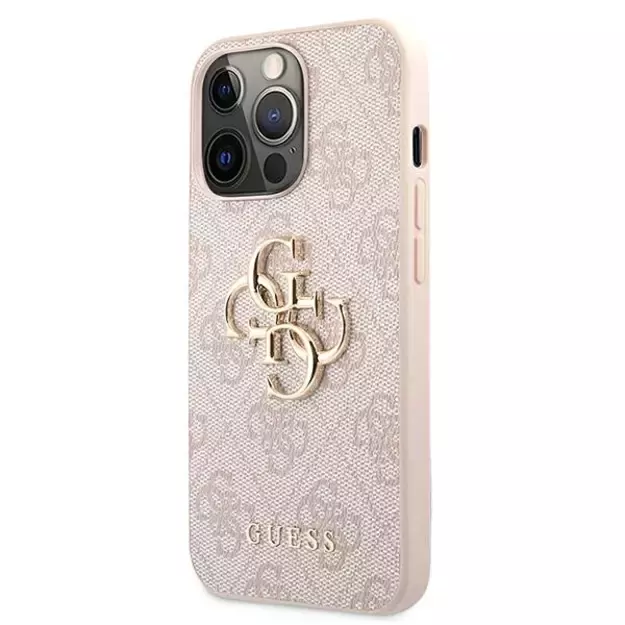 Guess 4G Big Metal Logo Case for iPhone 13 Pro / 13 6.1&quot  - Pink 8