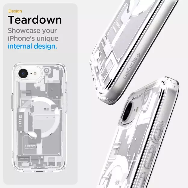 Spigen Ultra Hybrid MagSafe Case for iPhone 16e Zero One - White 26
