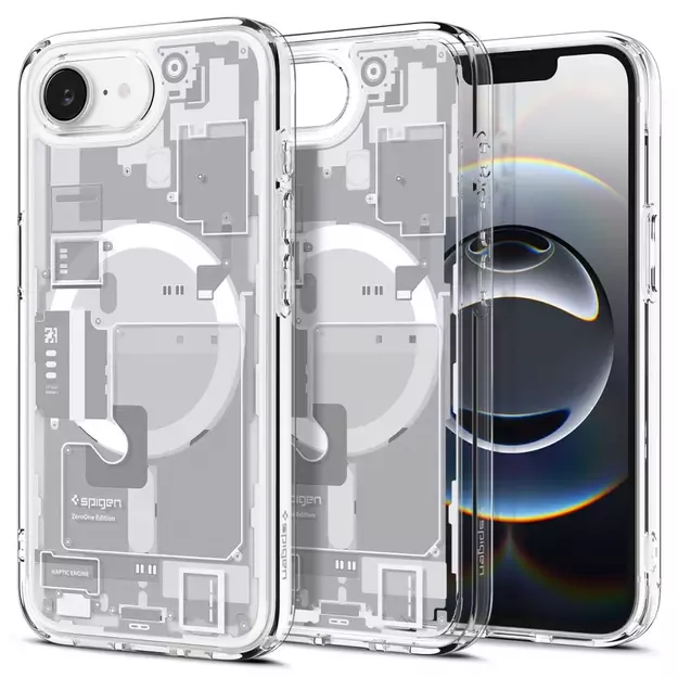 Spigen Ultra Hybrid MagSafe Case for iPhone 16e Zero One - White 16