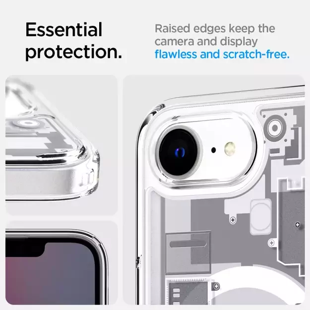 Spigen Ultra Hybrid MagSafe Case for iPhone 16e Zero One - White 28