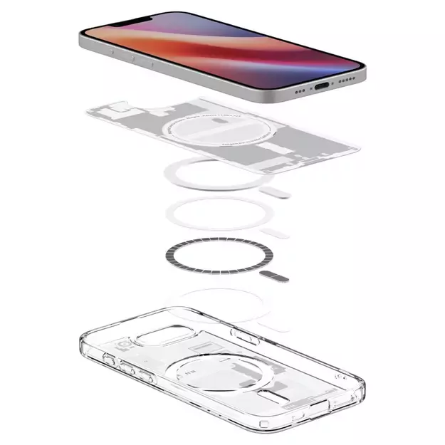Spigen Ultra Hybrid MagSafe Case for iPhone 16e Zero One - White 23