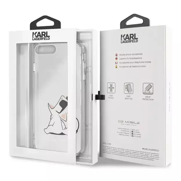 Karl Lagerfeld Choupette Fun iPhone 7 / 8 Plus Case - Transparent 12