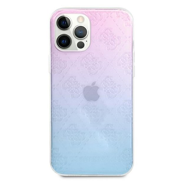 Guess GUHCP12L3D4GGBP iPhone 12 Pro Max 6,7  niebiesko-różowy/blue&pink hardcase 4G 3D Pattern Collection 2