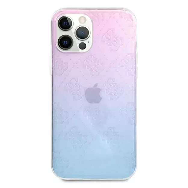 Guess GUHCP12L3D4GGBP iPhone 12 Pro Max 6,7  niebiesko-różowy/blue&pink hardcase 4G 3D Pattern Collection 9