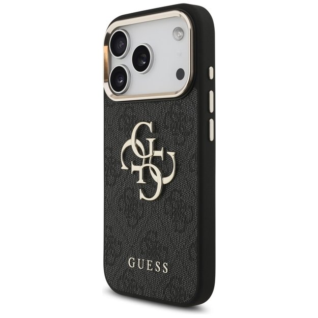 Guess 4G Big 4G Classic Logo Case for iPhone 17 Pro - Black and Gold 1