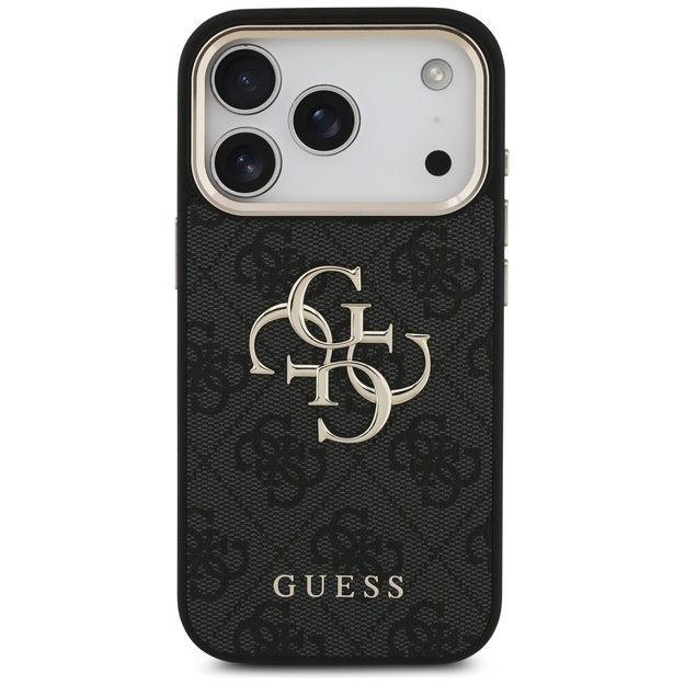 Guess 4G Big 4G Classic Logo Case for iPhone 17 Pro - Black and Gold 2