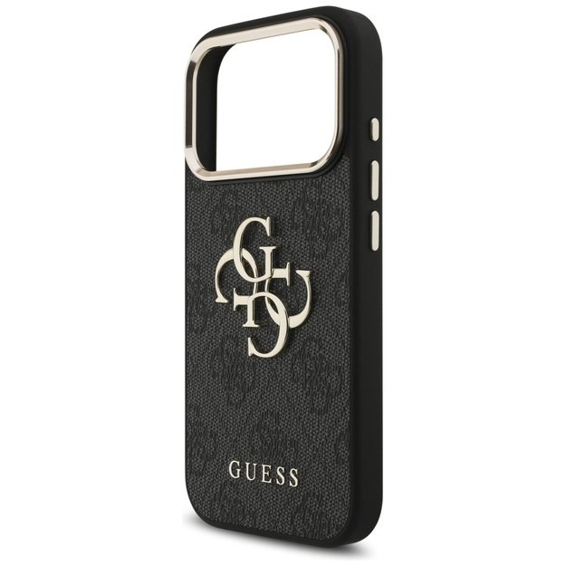 Guess 4G Big 4G Classic Logo Case for iPhone 17 Pro - Black and Gold 5