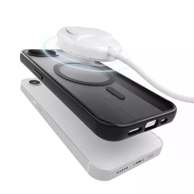 Puro Cover in TPU  GRADIENT  with Magsafe and gradient effect for iPhone 16E, black 8