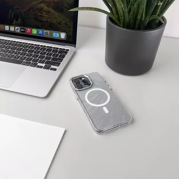 Glitter Case with MagSafe for Samsung Galaxy A56 5G - White 8