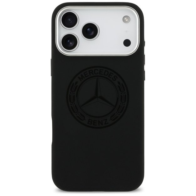 Mercedes Silicone Vintage Logo MagSafe Case for iPhone 17 Pro Max - Black 2