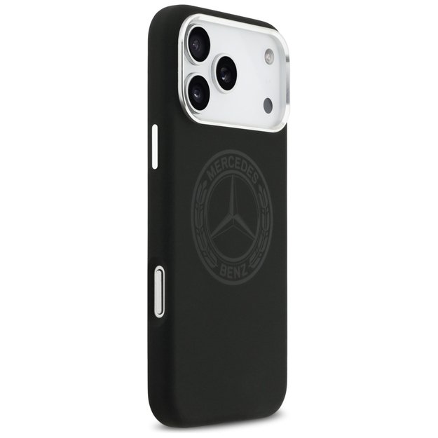 Mercedes Silicone Vintage Logo MagSafe Case for iPhone 17 Pro Max - Black 3