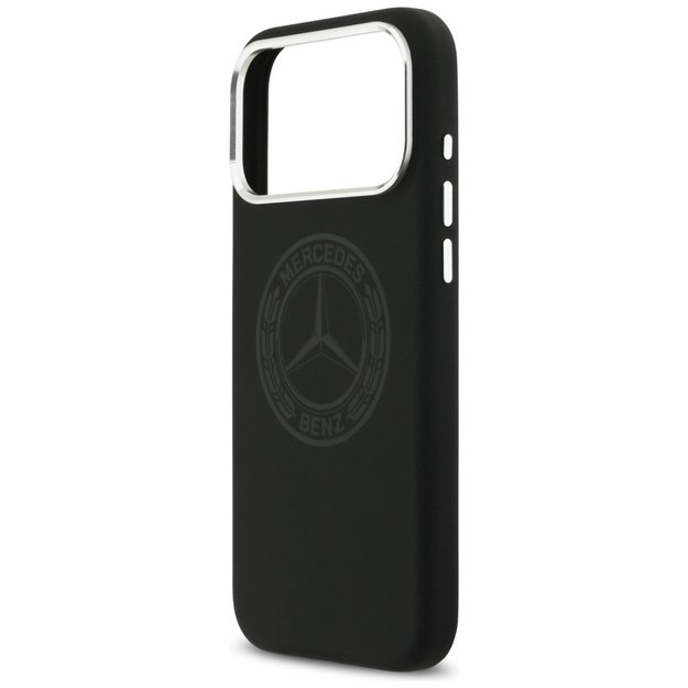 Mercedes Silicone Vintage Logo MagSafe Case for iPhone 17 Pro Max - Black 5