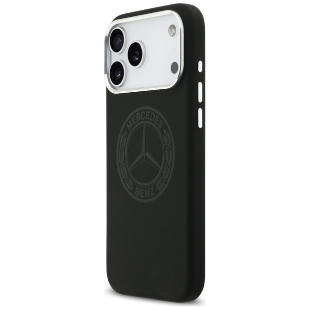 Mercedes Silicone Vintage Logo MagSafe Case for iPhone 17 Pro Max - Black 1