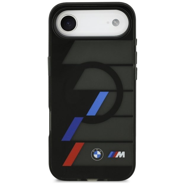 BMW M IML Metal Buttons Tricolor Lines MagSafe Case for iPhone Air - Black 2