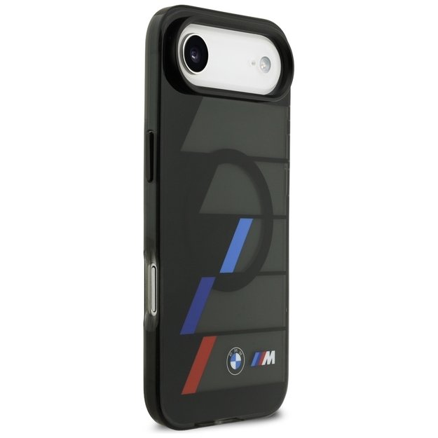 BMW M IML Metal Buttons Tricolor Lines MagSafe Case for iPhone Air - Black 3