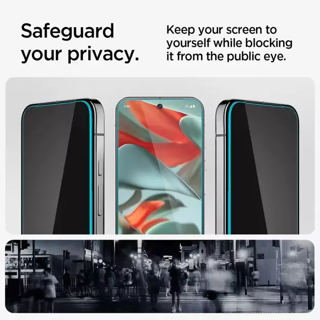 Spigen Glas.TR &quot Ez Fit&quot  Privacy 2-pack Privacy Glass for Google Pixel 9 Pro XL 22