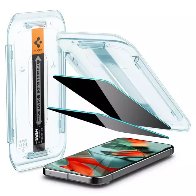 Spigen Glas.TR &quot Ez Fit&quot  Privacy 2-pack Privacy Glass for Google Pixel 9 Pro XL 18