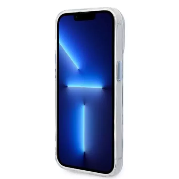 Guess GUHMP14XHTRMB iPhone 14 Pro Max 6.7&quot  blue/blue hard case Metal Outline Magsafe 11
