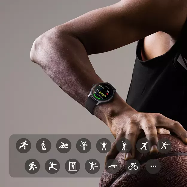 Joyroom Classis Series JR-FC1 smartwatch with call answering function / IP68 protection - gray 24