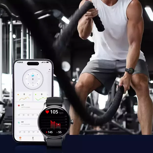 Joyroom Classis Series JR-FC1 smartwatch with call answering function / IP68 protection - gray 27