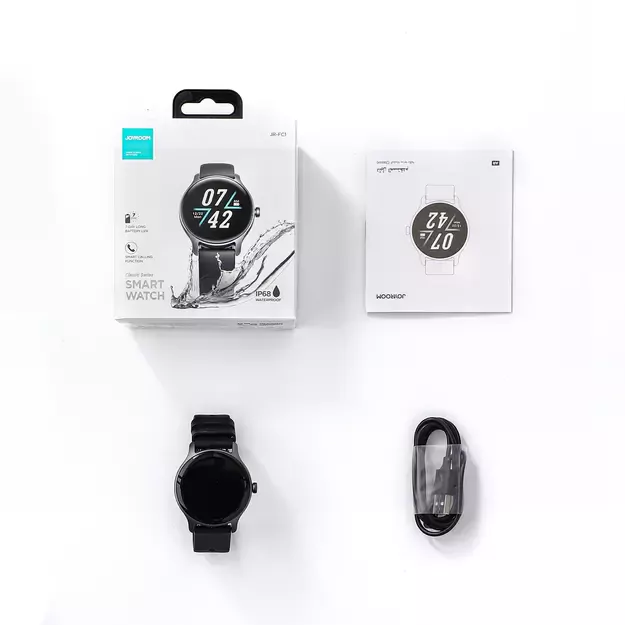 Joyroom Classis Series JR-FC1 smartwatch with call answering function / IP68 protection - gray 23