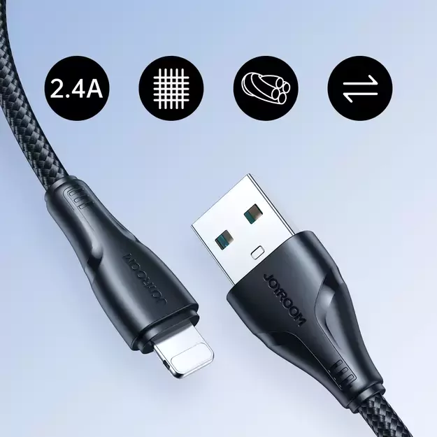 Joyroom Surpass Series A11 USB-A / Lightning 2.4A cable 2 m - black 9