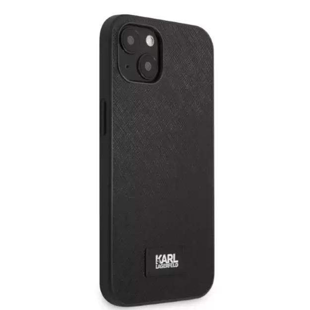 Karl Lagerfeld KLHCP13SSFMP2K iPhone 13 mini 5.4&quot  hardcase black/black Saffiano Plaque 3