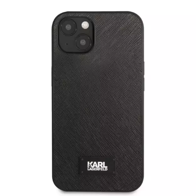 Karl Lagerfeld KLHCP13SSFMP2K iPhone 13 mini 5.4&quot  hardcase black/black Saffiano Plaque 2