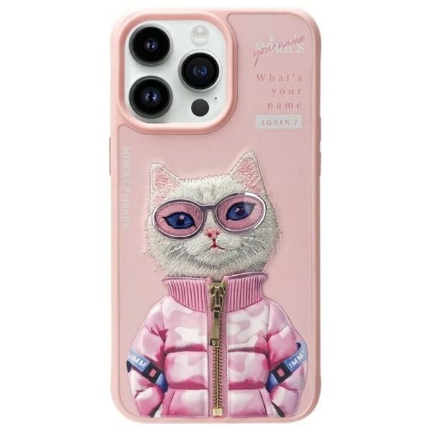 Nimmy Cool&amp Cute 2.0 Cat Case for iPhone 15 Pro - Pink