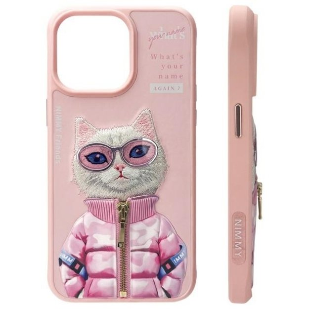 Nimmy Cool&amp Cute 2.0 Cat Case for iPhone 15 Pro - Pink 1