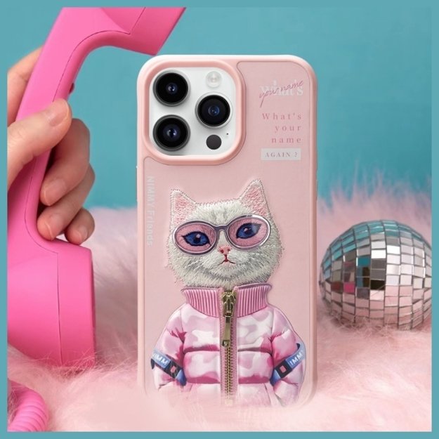 Nimmy Cool&amp Cute 2.0 Cat Case for iPhone 15 Pro - Pink 7
