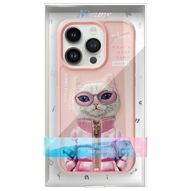 Nimmy Cool&amp Cute 2.0 Cat Case for iPhone 15 Pro - Pink 9