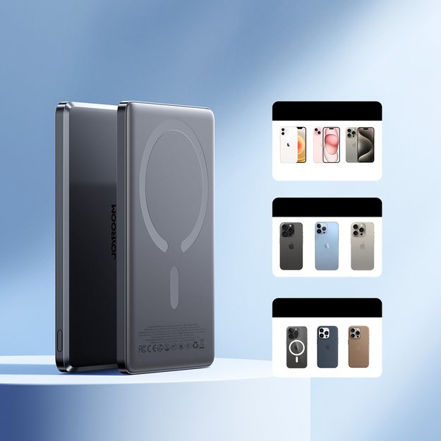 Powerbank Joyroom JR-PBM08 5000mAh 20W ultra-thin with inductive charging - gray 14