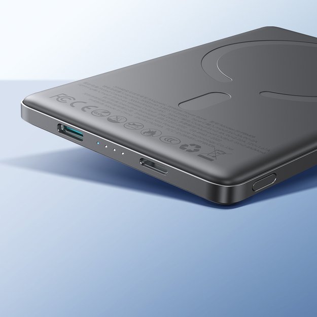 Powerbank Joyroom JR-PBM08 5000mAh 20W ultra-thin with inductive charging - gray 12