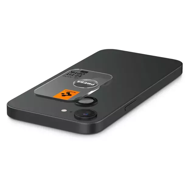 Spigen Optik Pro GLAS.TR &quot Ez Fit&quot  Camera Cover 2-pack for iPhone 16e - Black 14
