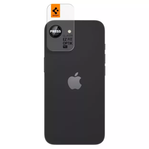 Spigen Optik Pro GLAS.TR &quot Ez Fit&quot  Camera Cover 2-pack for iPhone 16e - Black 11